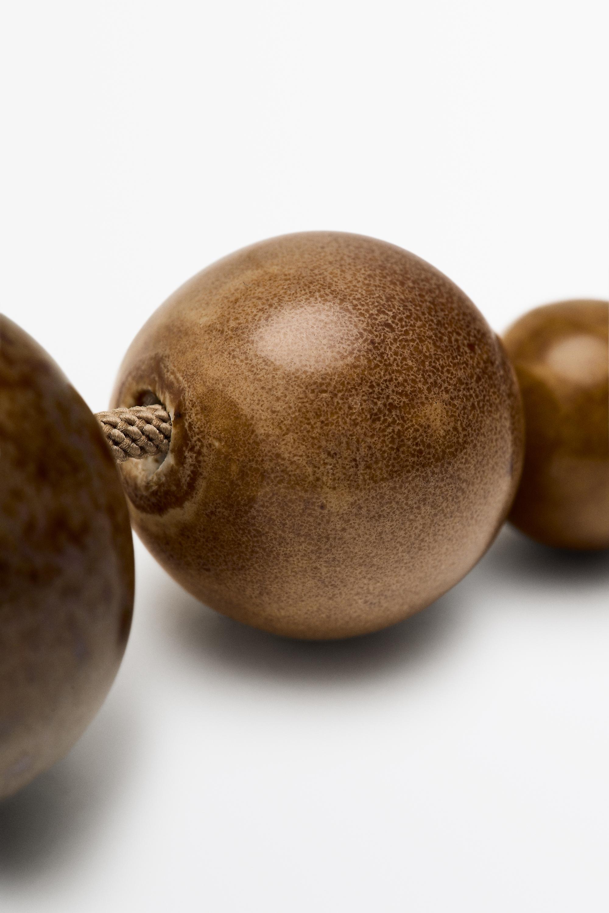 Ceramic ball necklace